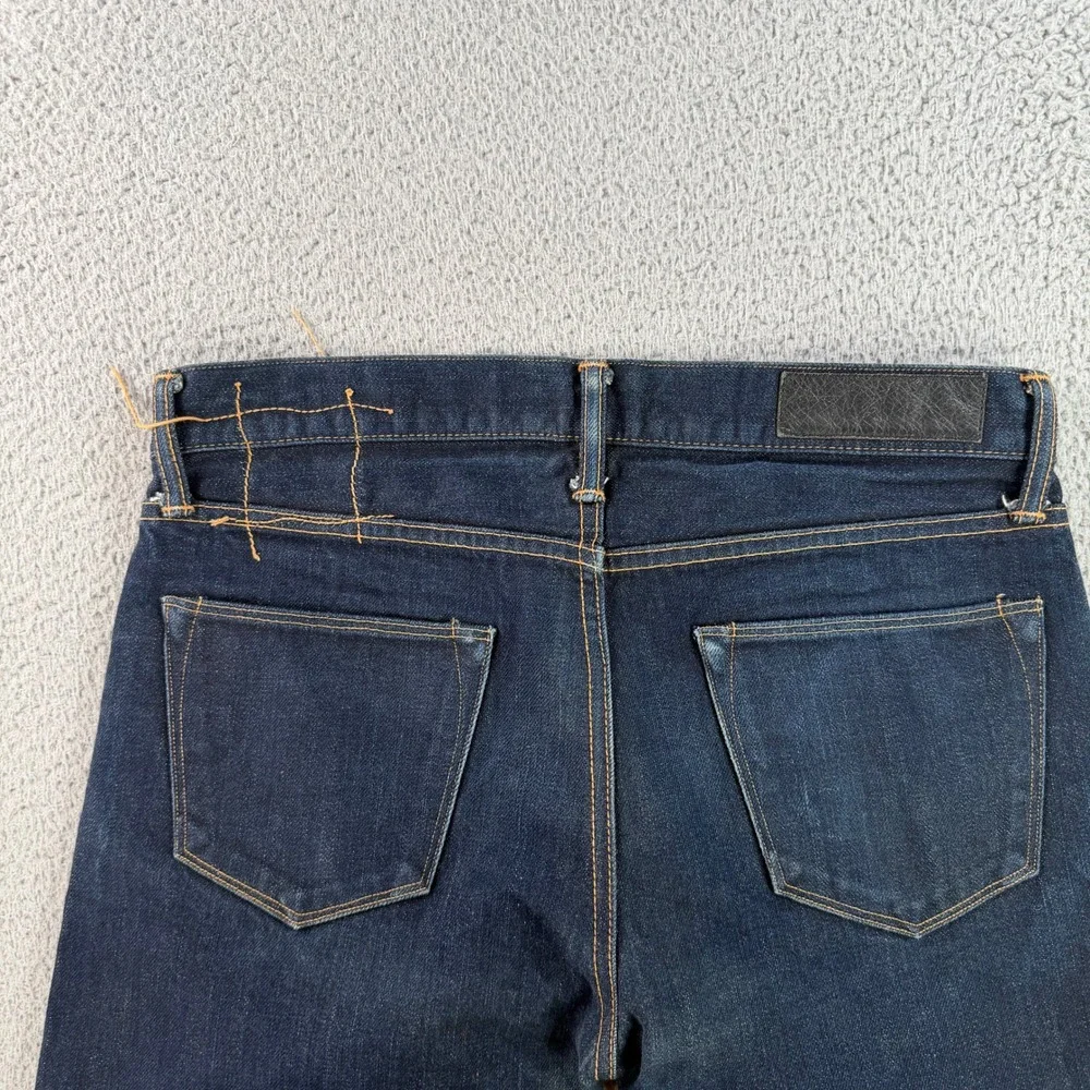 Kuro Jeans Men 30 Dark Indigo Selvedge Denim Slim Straight Made in Japan 10181